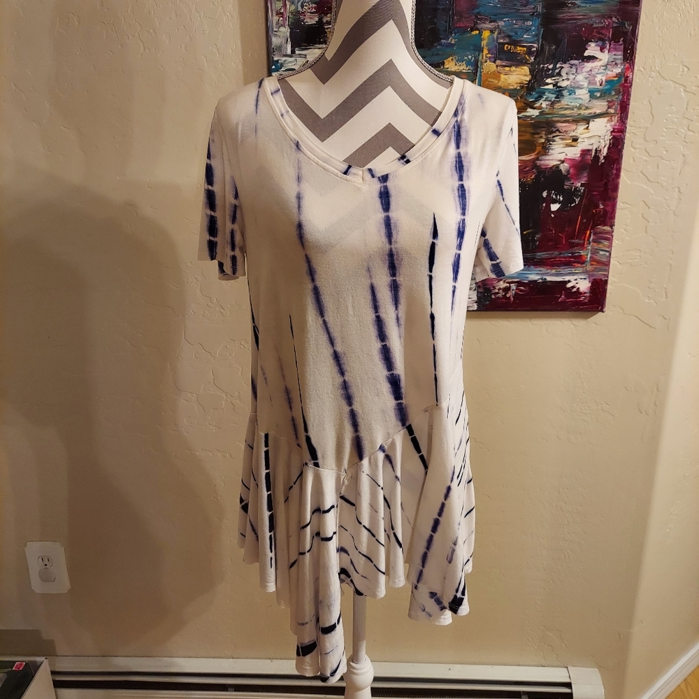 C. Oliver Blue and White Top